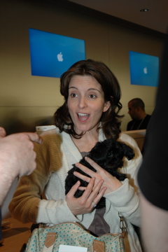 Tina Fey (SNL) and Angie's dog (Angie was No. 7)