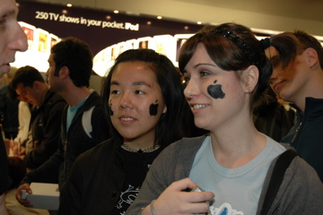 Two girls and their makeup